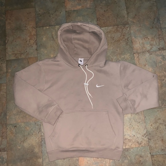 Nike Other - Nike Tan Sweater with Hood and Ribbed Cuffs